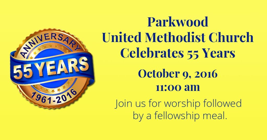 Parkwood United Methodist Church Celebrates 55 years