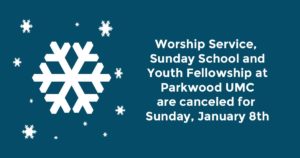 Worship Canceled 01-08-2017