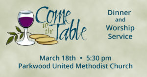Come to the Table Worship Service 3/18/2017