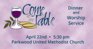 Come to the Table - Saturday, April 22, 2017