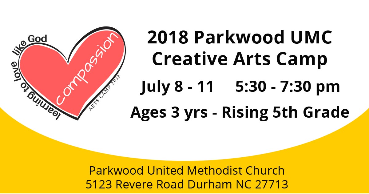 2018 Parkwood UMC Summer Arts Camp