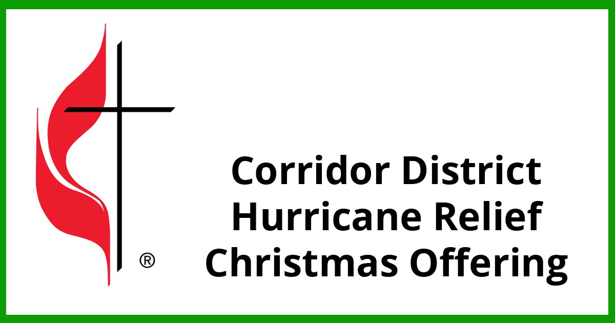 Corridor District Hurricane Relief Christmas Offering