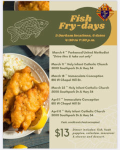 Fish Fry Days - Knights of Columbus