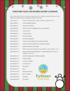 image for Parktown Food Hub Advent Calendar