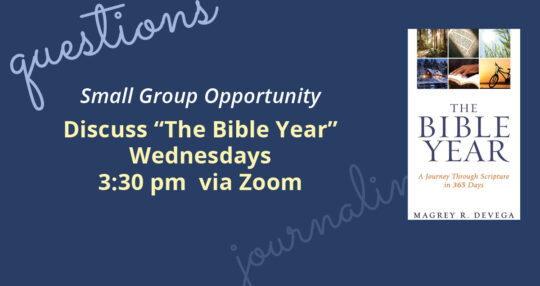 Small Group Bible Discussion - Wednesdays