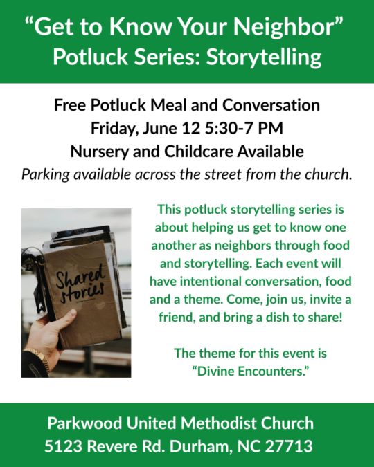 Storytelling Potluck Event - June 12, 2026