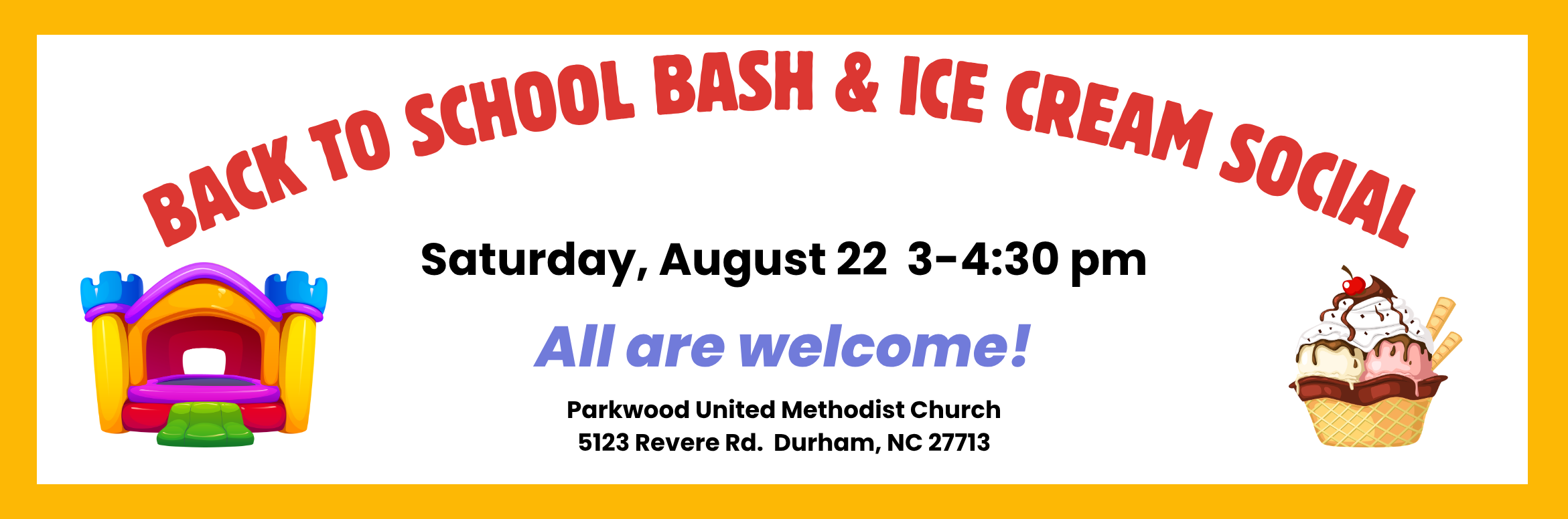 Back to School Bash Banner
