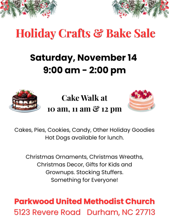 Holiday Craft & Bake Sale - 2026